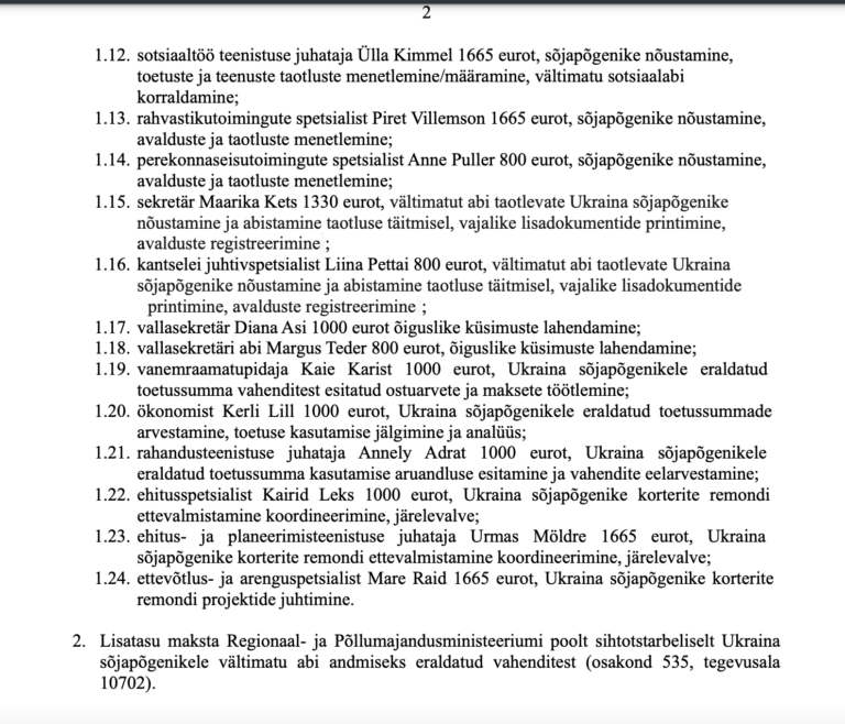 RAHASADU | Valga vallavalitsus teeb Ukraina rahadega Lehtmet!